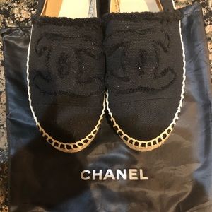 Black cloth Espadrilles